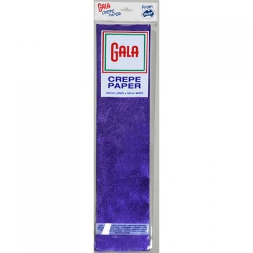 Metallic Blue Gala Crepe Paper