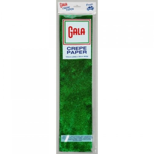 Metallic Green Gala Crepe Paper