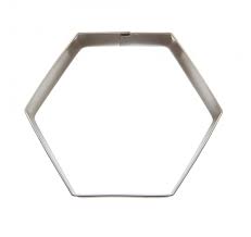 Hexagon Medium Stainless Steel Cookie Cutter