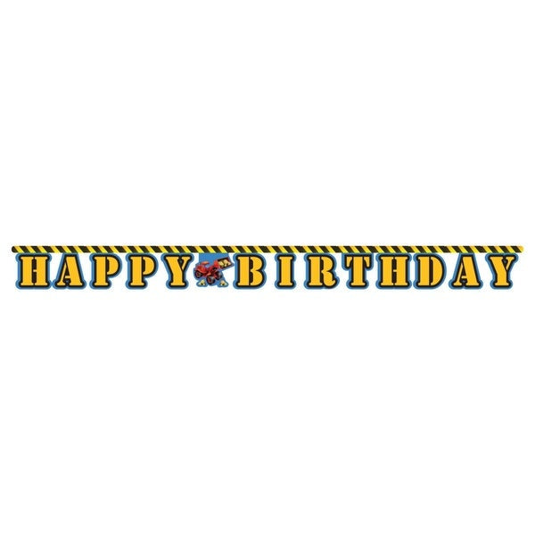 Under Construction Large Birthday Banner