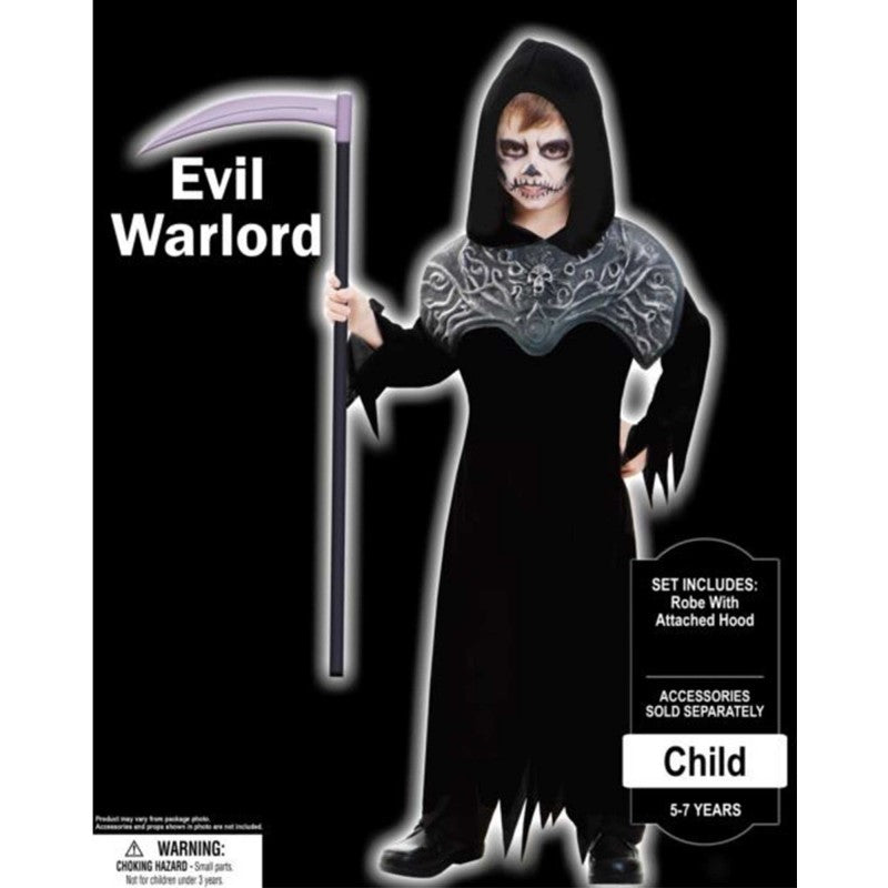 Halloween Evil Warlord Robe Child Costume 5-7 Years