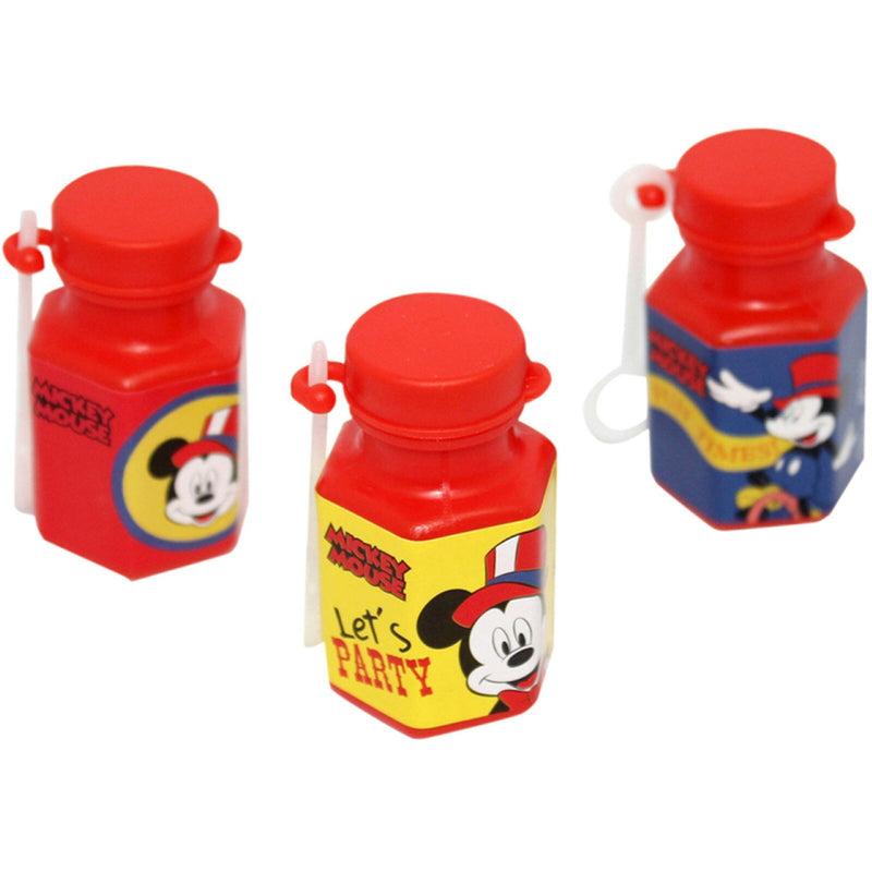 Mickey Mouse Carnival Mini Bubble Bottles (Set Of 12)