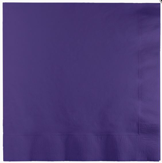 Purple Beverage Napkins