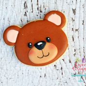 Bear Face Premium Tin Cookie Cutter