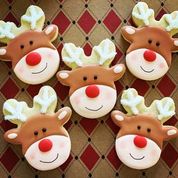Reindeer Head Premium Tin Cookie Cutter