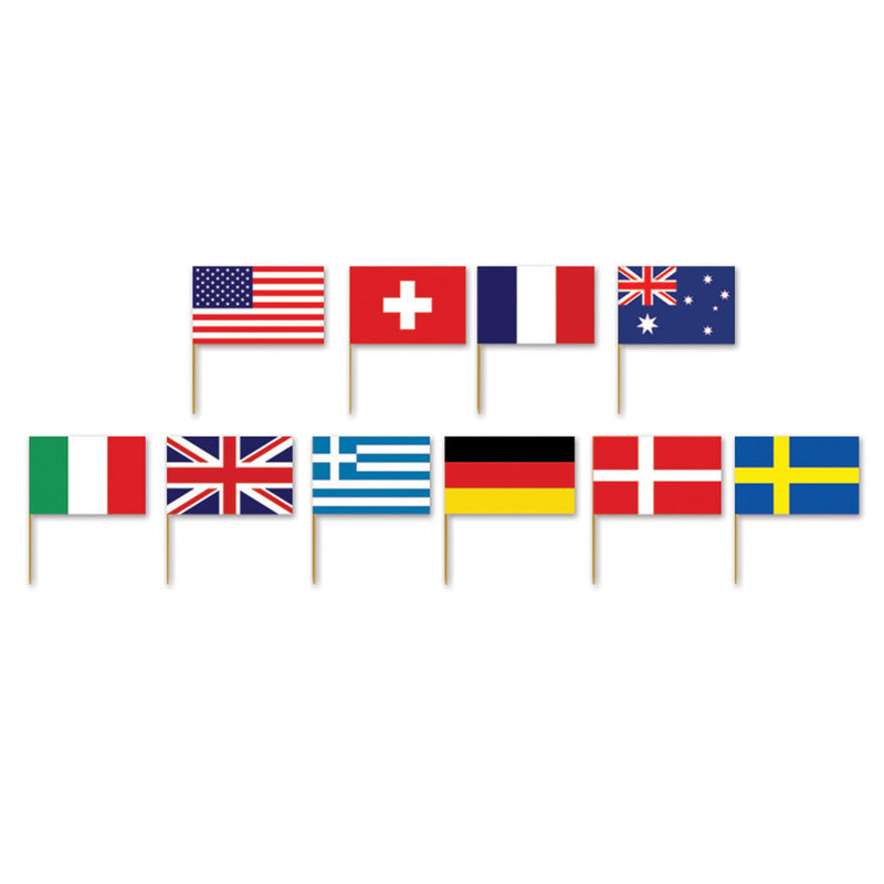 Cupcake Picks International Flags Pack