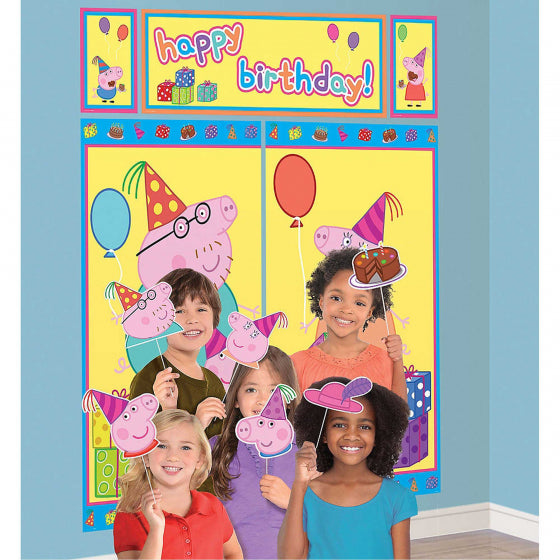 Peppa Pig Birthday Scene Setter & Props