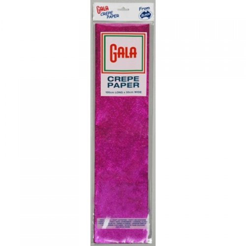 Metallic Cerise - Pink Gala Crepe Paper