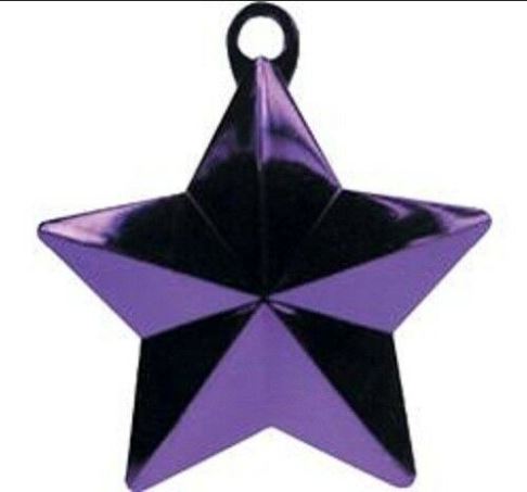 Glitz Star Balloon Weight Purple