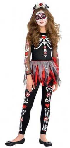 Scared to the Bone Child Costume 8 - 10 years old