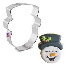 Snowman Head Premium Tin Cookie Cutter