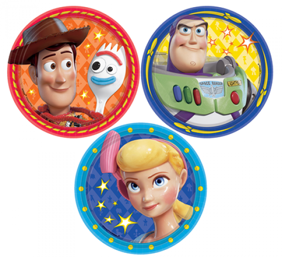Toy Story Birthday Lunch Round Plates