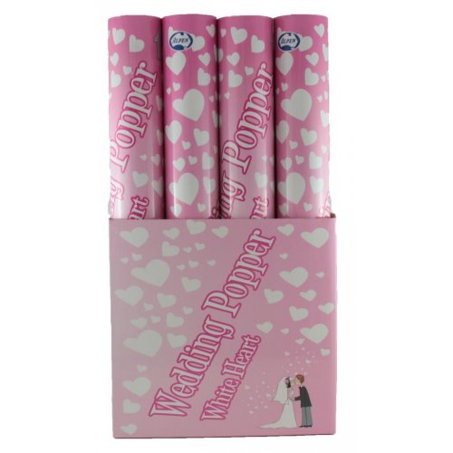 Wedding White Tissue Twist Poppers